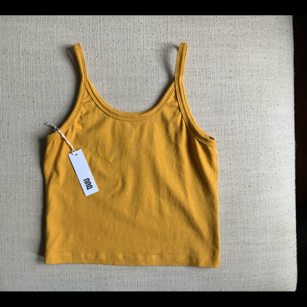 ARQ Ochre Crop Tank & High-rise Undies Set NWT
